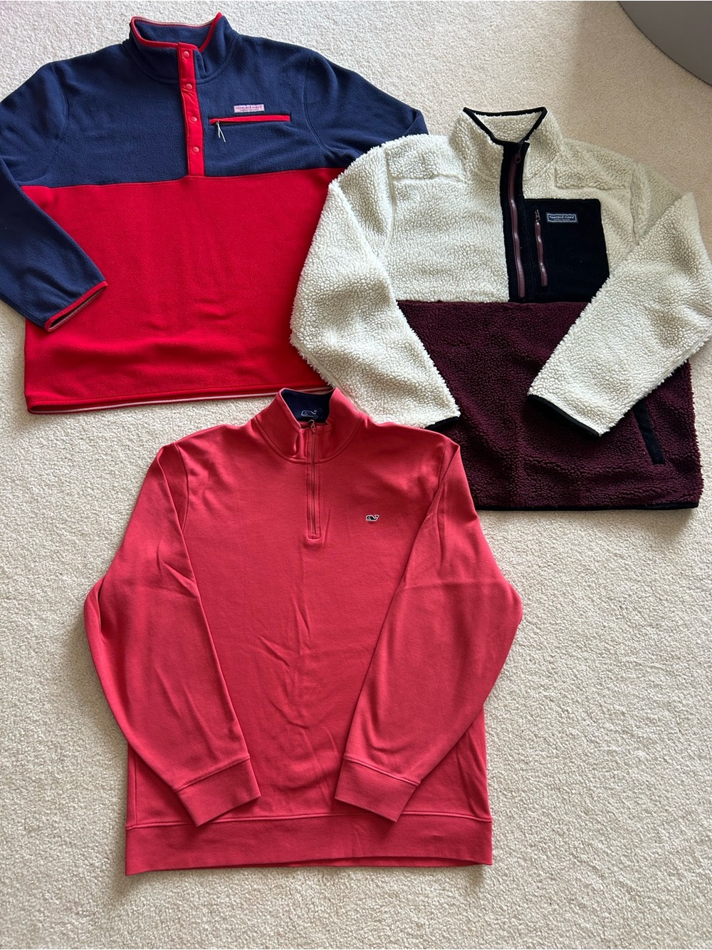 Vineyard Vines Men’s Pullover Sweater & Jackets EUC Sz XL Bundle of 3